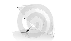 White umbrella isolated on white background