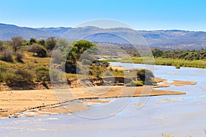 White Umfolozi panorama from viewpoint, Hluhluweâ€“Umfolozi Game Reserve