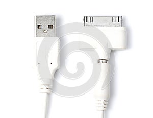 White USB Cable Charger