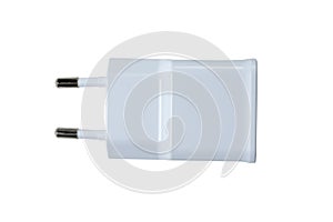 White usb wall charger plug
