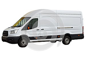 A White Van .Isolated With PNG File Included