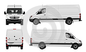 White van vector