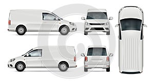 White van vector template.