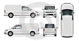White van vector template. photo
