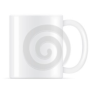 White vector coffee mug