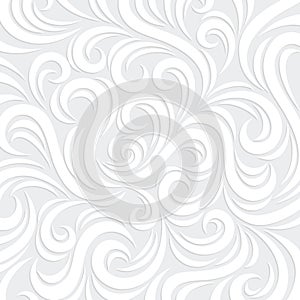 White Vector Swirl Background photo