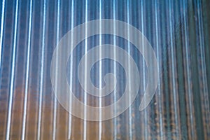 White Vertical Glass Striped Background with Reflection sky. Textured Background