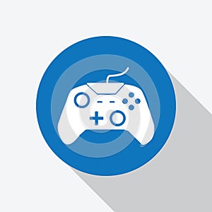 White Video game remote controller icon