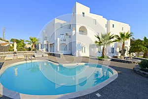 White villa with private pool