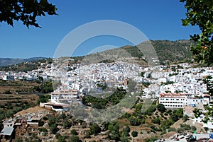 White village, Competa, Spain.