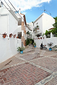 White village of Mijas in Andalusia, Costa del Sol, Spain.