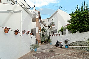 White village of Mijas in Andalusia, Costa del Sol, Spain.