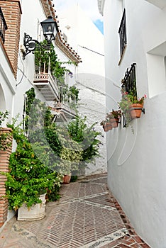 White village of Mijas in Andalusia, Costa del Sol, Spain.