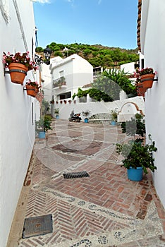 White village of Mijas in Andalusia, Costa del Sol, Spain.