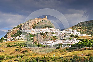 White Village of Zahara de la Sierra Cadiz Andalusia Spain photo