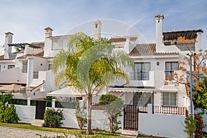 White villas for rent during the tourist season