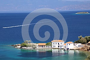 White villas South Pelion Greece