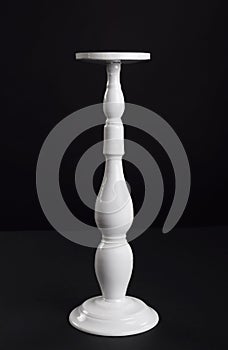 White vintage candlestick