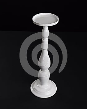 White vintage candlestick