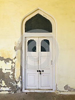 White vintage door