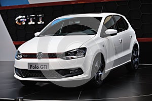 White vw polo gti