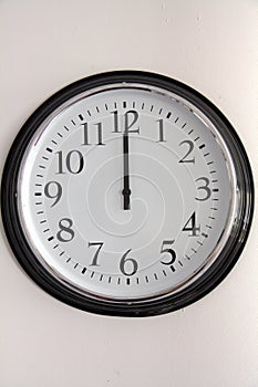 White wall clock