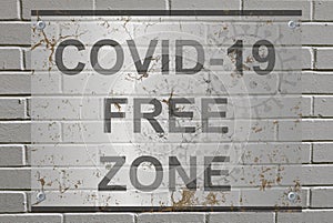White wall Covid free
