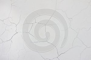 White wall crack texture background