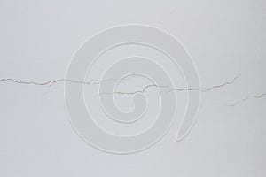 White wall with cracks