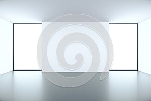 White wall in an empty room