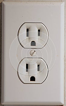 White wall outlet