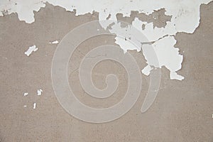 White wall paint peeling off
