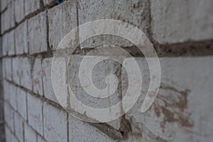 White wall texture background for Old white brick wall rough surface