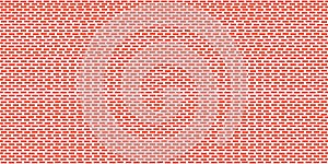 Seamless red brick wall pattern for background. Interior red grunge brick wall background.