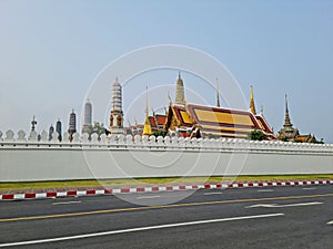 White Wall of Wat Phra Kaew