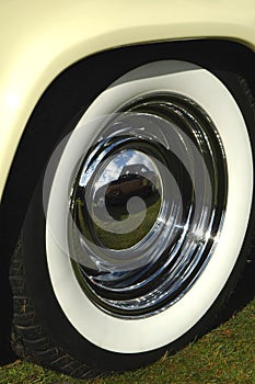 White walled tire photo