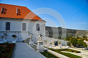 The white walls of the Bratislava Castle