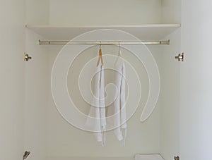 White wardrobe closet