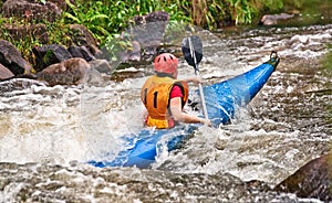White water kayaking