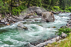 Rushing Rapids of the Gallatin River photo