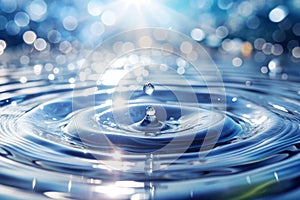 White water with ripples on the surface photo
