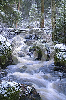 A white-water river in Finland