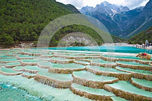 White Water River waterfall at Lijiang China photo