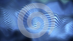 White wave abstract background 3D rendering illustration