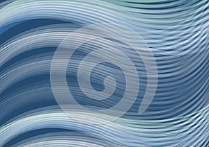 White waves of dark blue background, abstract vector image corresponding with sea theme