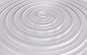 White wavy background color splash, elegant classy design. 3d render