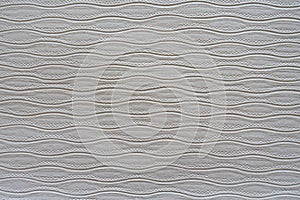 White Wavy Embossed WallPaper