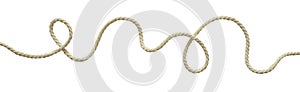 White wavy rope