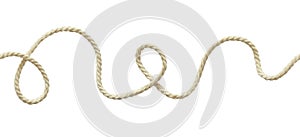 White wavy rope