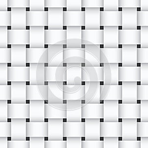White weaving seamless pattern photo